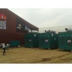 Installation of 100 KVA genset for a political event in Gujrat with a quick turnaround