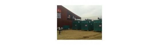 Installation of 100 KVA genset for a political event in Gujrat with a quick turnaround